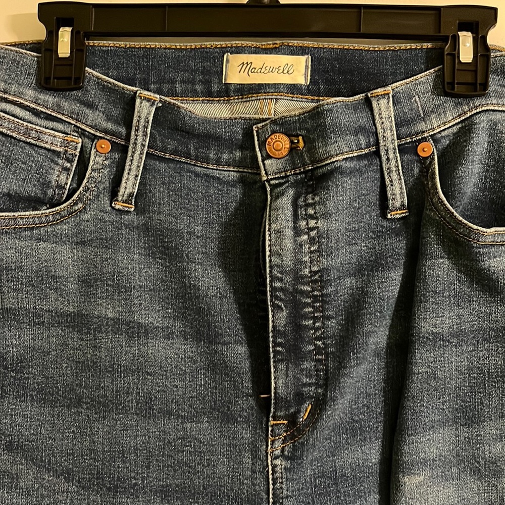 madewell tall 10" high-rise skinny jeans in wendover wash: tencel™ denim ed.